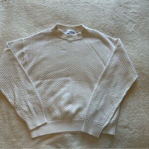 🌟3/$20🌟 Mango white Openwork cotton sweater M